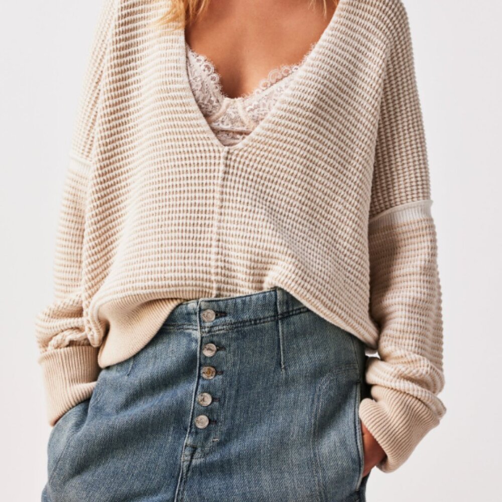 NWT Free People We The Free Into You Pullover Sweater Revolve - Picture 2 of 13